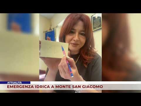 CURRENT EVENTS. WATER EMERGENCY IN MONTE SAN GIACOMO