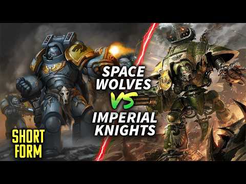 Imperial Knights vs Space Wolves RBF77 #warhammer40k #battlereport