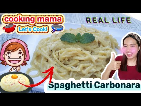 NGIKUTIN RESEP COOKING MAMA IN REAL LIFE!!  Eps.  Spaghetti carbonara cooking mama indonesia
