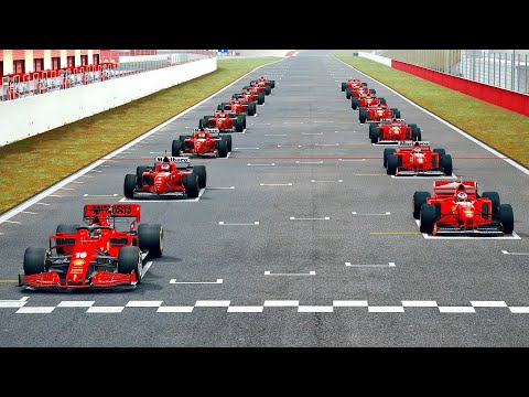 Ferrari F1 2020 vs Ferrari F1 1996/97 at Mugello