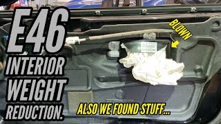 E46 M3 Interior weight reduction - Racecar modifications - How to beat an BMW M3 with a 330i/ci