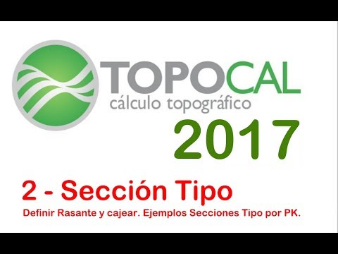 TopoCal 2017 — Cajear Secci&oacute;n Tipo en 3&nbsp;clics