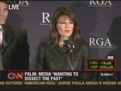 CNN Sarah Palin Press Conference  Republican Governors Association