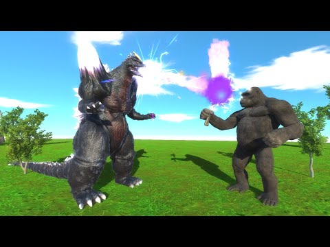 SPACEGODZILLA vs KING KONG - Animal Revolt Battle Simulator