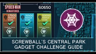 Screwball Central Park Gadget Challenge Tokens Guide | Spider Man Remastered
