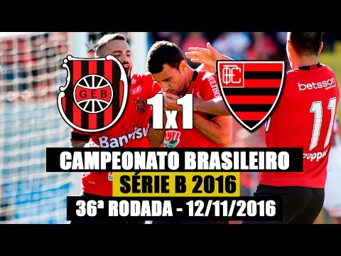 G.E.Brasil 1x1 Oeste - Série B 2016 - 12/11/2016