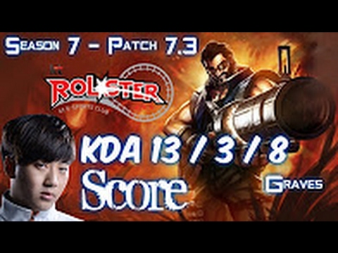 KT Score GRAVES vs ELISE Jungle - Patch 7.3 KOREA Ranked
