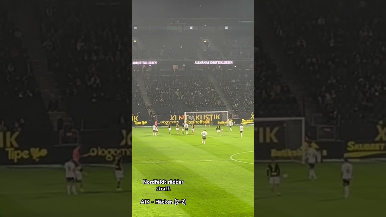 Nordfeldt räddar straff (AIK-Häcken) #aik #football #fútbol #futbol #allsvenskan #gnaget #futbol