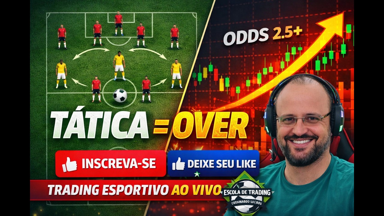 Táticas de Futebol que Explodem o Mercado Over | Trading Esportivo Ao Vivo