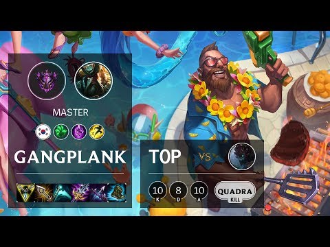 Gangplank Top vs Maokai - KR Master Patch 10.10