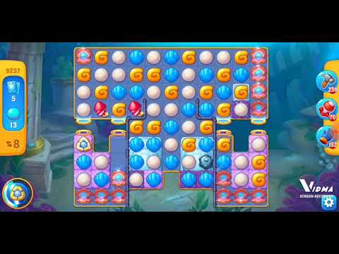 Fishdom. 9237 level no boosters and diamonds. 14 moves