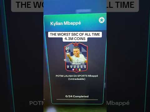 POTM Mbappe SBC costs over 4M coins #fc26 #eafc26 #fifa26 #eafc #potm