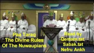 Paa Taraq - The Divine Rules Of The Nuwaupians
