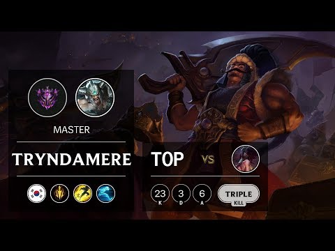 Tryndamere Top vs Akali - KR Master Patch 9.6