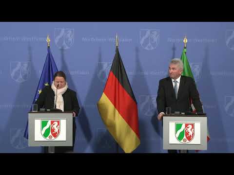 Kabinettspressekonferenz zu Klimaschutz und Klimaanpassung in Nordrhein-Westfalen