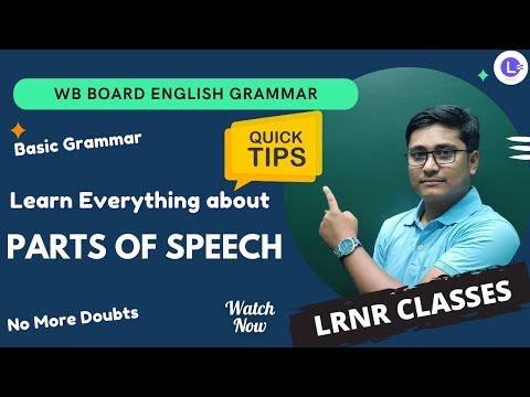 PARTS OF SPEECH in Bengali for all Grade | Easiest way to learn || English Grammar
