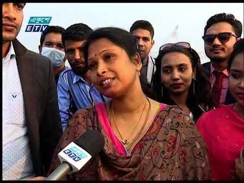 পদ্মা ব্রিজ দেখেতে মানুষের ঢল