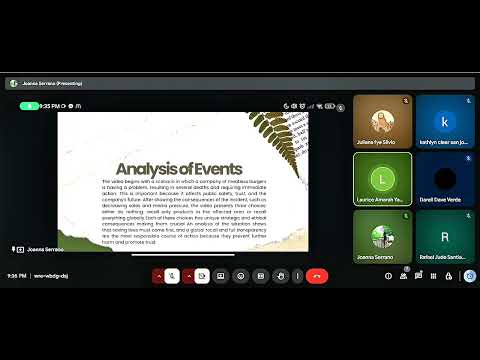 Group 6: Case Study "Ethical dilemma: The Burger Murders" 