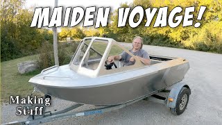 Out of the Shop and in the Water - Supercharged Mini Jet Boat's Maiden Voyage!