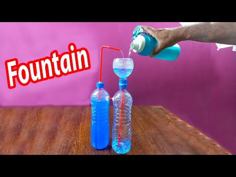 DIY Water Fountain Without Electricity At Home From Discarded Plastic Bottles