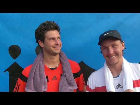 Lubomír Majšajdr a Martin Zahrádka po prohře v prvním kole turnaje Svijany Open 2019