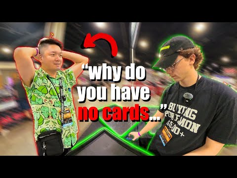 I SET UP AT A POKEMON CARD SHOW... WITH NO CARDS?! 