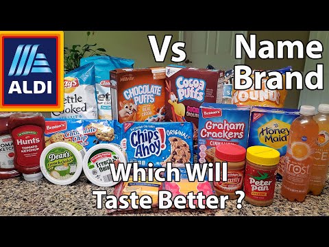 Aldi Vs Name Brand | Blindfold Taste Test With My Dad | First Reveal Of My Mom