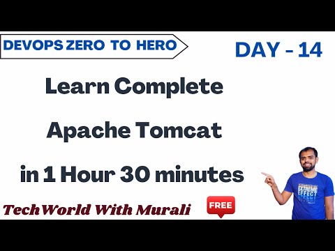 Day 14 | Learn Complete Apache Tomcat  in 1 Hour 30 minutes | Tomcat   Tutorial |#devopsforbeginners