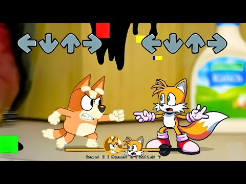 [SWAP] FNF Sonic All PHASES VS Bluey, Bingo & Mackenzie Sings Pibby Sliced | Bluey FNF Mods