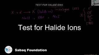 Download Lagu Test for Halide Ions, Chemistry Lecture | Sabaq.pk Thumbnail