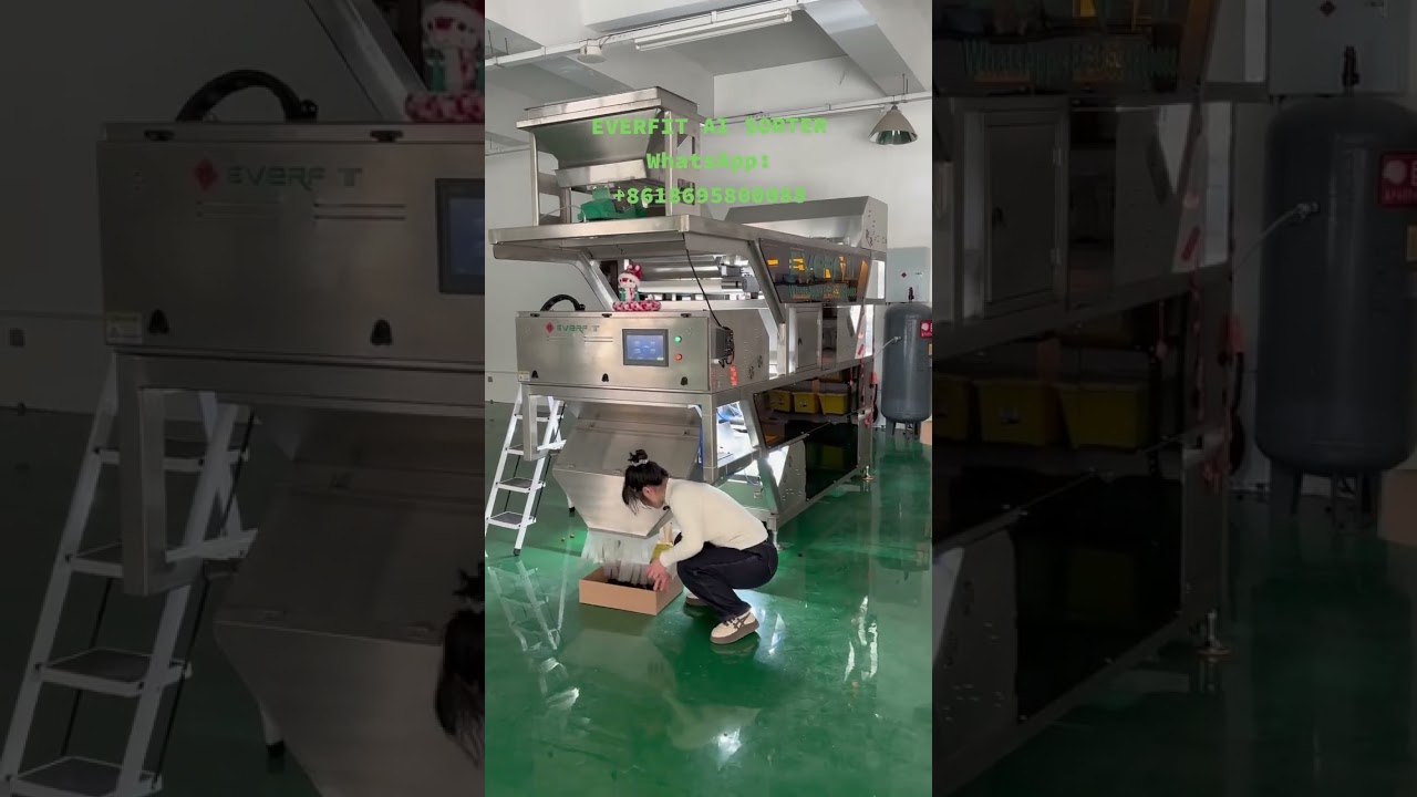 AI Sorter to help people sort dried fruits better and faster. #machine #sorter #dates #pistachio