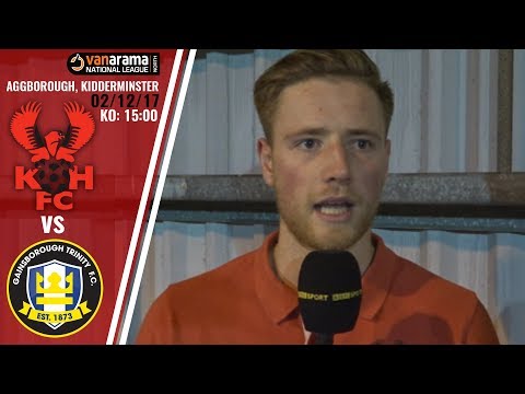 Harriers 3-0 Gainsborough 02/12/17: Fraser Horsfall post-match