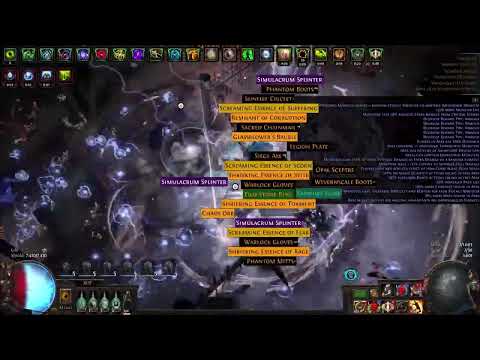 [Poe 3.25] T17 Sanctuary 100% Delirious 150% extra life Essences with Wisp buffed Boss
