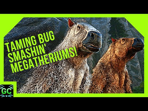 Taming a Breeding Pair of BUG SMASHING Megatheriums! Ep:16 (ARK Fjördur)
