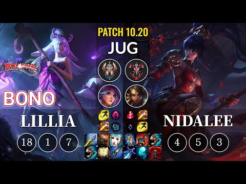 KT Bono Lillia vs Nidalee Jungle - KR Patch 10.20