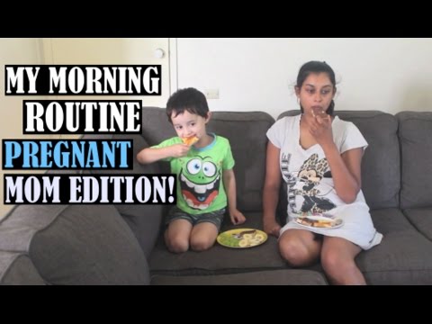 MY MORNING ROUTINE - PREGNANT MOM EDITION! Video