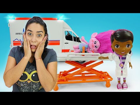 Valerias Spielzeug Kindergarten. Doktor Spiele mit Spielzeugen. Lehrreiche Videos für Kinder
