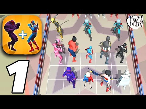 Merge Master: Superhero Battle All Levels Gameplay Walkthrough Part 1 (iOS, Android)