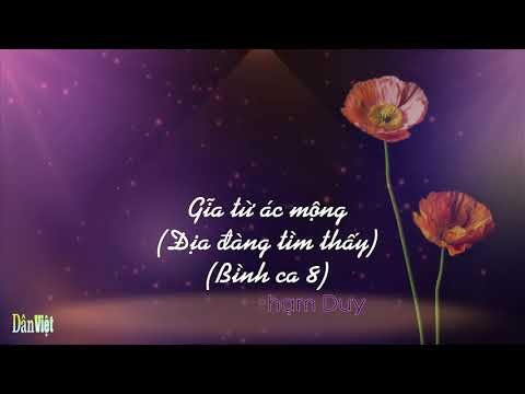 Bình ca 8 (Giã từ ác mộng) Sheet - Duy Quang