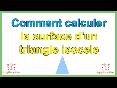 comment calculer la surface d'un triangle isocèle