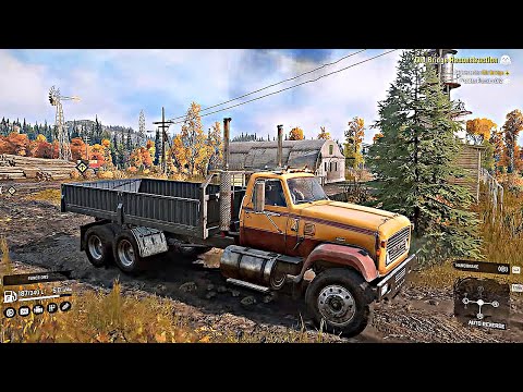 SnowRunner - Delivering Metal, Wood & Repairing the Broken Bridge | Gameplay Walkthrough Part 2