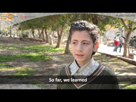 Ahmad from Syria, young change makers. 