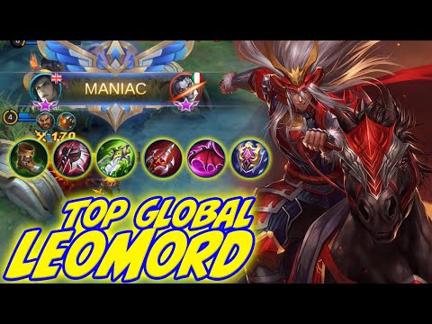MANIAC With Leomord NEW Meta Build | Top Global Leomord ~ Mobile Legends