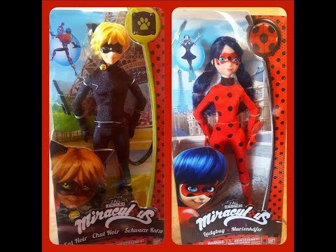 Ladybug and Cat Noir dolls