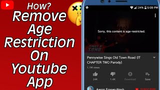 How To Remove Age Restrictions On YouTube App In Minutes