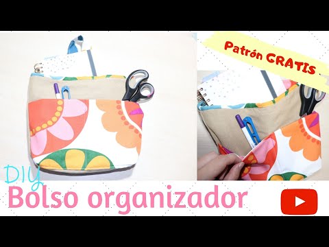 Cómo hacer una bolsa organizadora | Costura DIY, paso a paso | Patrones gratis