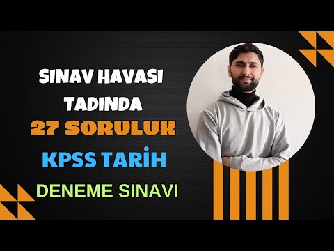 74) 27 Soruluk Sınav Tarzı KPSS Tarih Deneme Sınavı | 2024 | Ali Gürbüz #kpss #keşfet