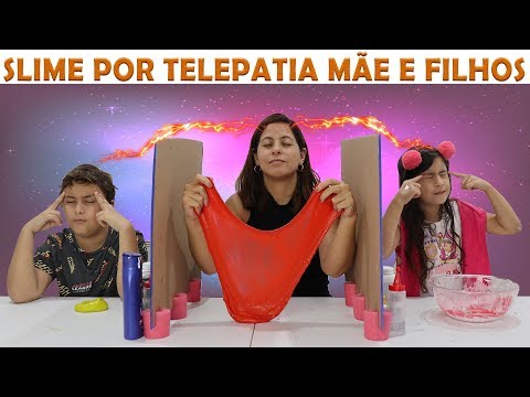 SLIME POR TELEPATIA ENTRE MÃE E FILHOS  | MARIA CLARA E JP
