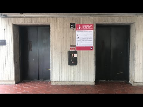 ALL Modded Hydraulic Elevators at WMATA - Rockville Station, Rockville, MD