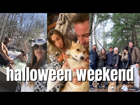 VLOG: the Catskills, cabin with friends, 1st snow of the season
